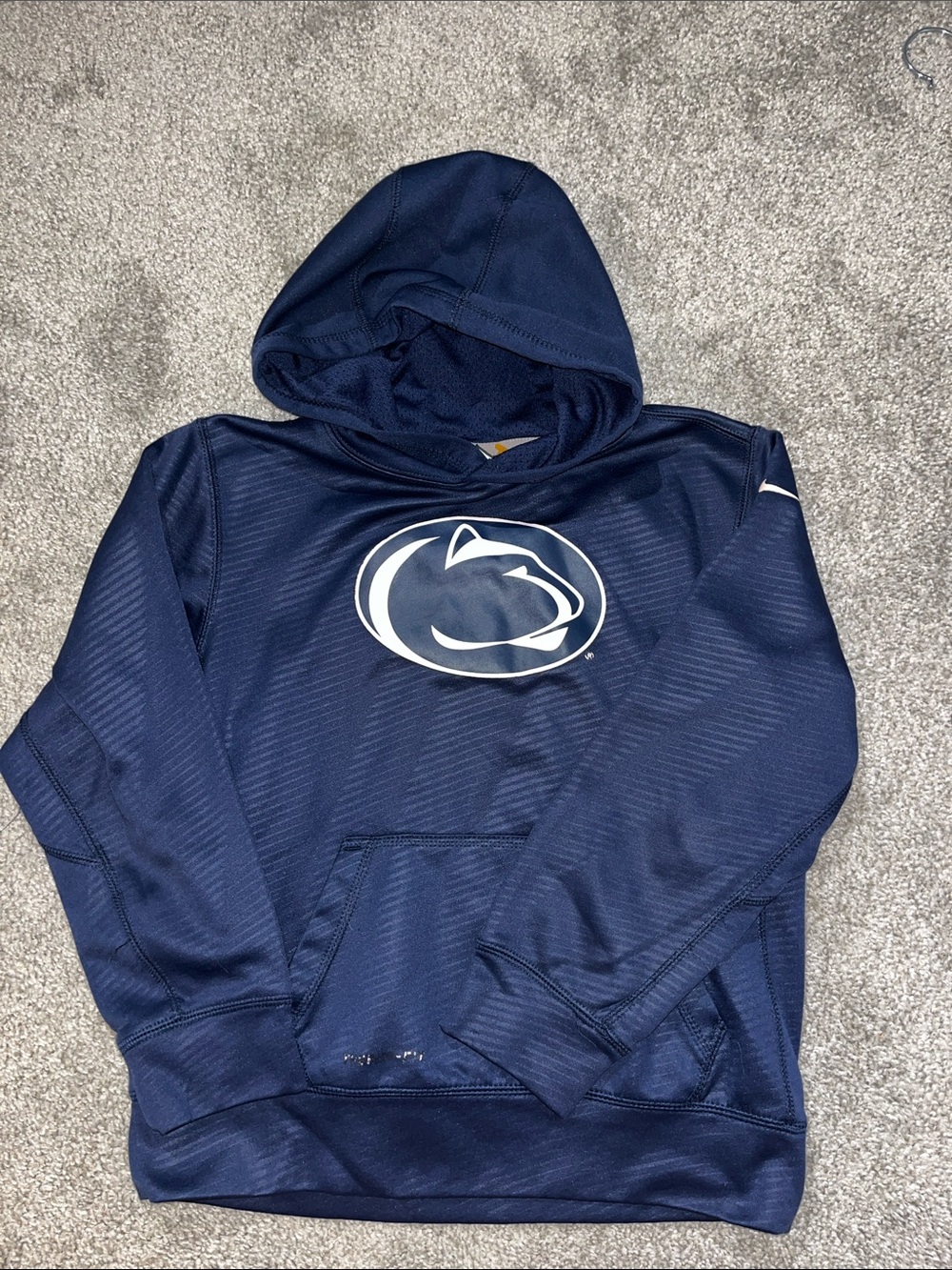 Nike PSU Penn State Nittany Lions boys Football season Hoodie hooded sweatshirt